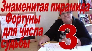 Знаменитая пирамида Фортуны для числа судьбы  3