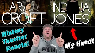 Lara Croft vs Indiana Jones | Epic Rap Battles of History | History Teacher Reacts