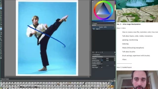 Krita Image manipulation.