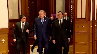 ირაკლი ღარიბაშვილი თურქეთის რესპუბლიკის პრეზიდენტს რეჯეფ თაიფ ერდოღანს შეხვდა