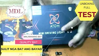 ATOM V3 MDL FULL TESTING UNBOXING (Maliwanag, Matibay at Sulit nga Ba?) PERFECT nga ba? sa  motor mo