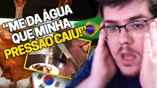 CASIMIRO REAGE: CHURRASCO BRASILEIRO NA CORÉIA (UM DOS MELHORES REACTS DO CANAL) |Cortes do Casimito