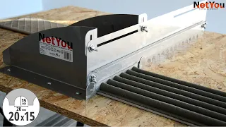 NetYou II 20x15-600. Device for fast and equal application of adhesive on the tiles