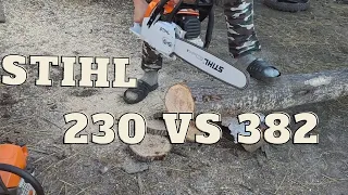 STIHL MS 230 ПРОТИВ STIHL MS 382