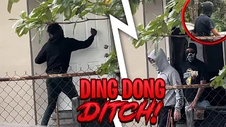 EXTREME DING DONG DITCH IN THE HOOD PART 2! *DOGS CAME OUT*