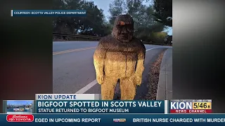 Bigfoot statue stolen from Felton museum found