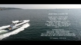 Jeanneau Leader 40 Drone footage with walk through intro