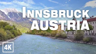 Innsbruck Golden Roof Inn Bridge Spring 2021 ASMR - Tirol, Austria • Virtual Walking Tour in 4K