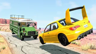 Realistic Cliff Drops #22 - BeamNG Drive Crashes | CrashBoomPunk