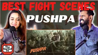 PUSHPA ENDING FIGHT SCENE ll ALLU ARJUN FIGHT SCENES | Delhi Couple Reactions