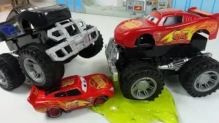 Cars Monster Truck McQueen, Storm and Ramirez cartoon Cars 3 - Movies about #cars Monster Trucks