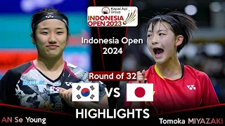 AN Se Young (KOR) vs Tomoka MIYAZAKI (JPN) | Indonesia Open 2024 Badminton