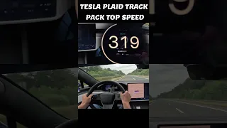 Tesla Plaid 1020HP - How Fast Can the Tesla Plaid Track Pack Go? #shorts