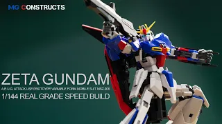 RG Zeta Gundam Speed Build || ASMR Beat Building