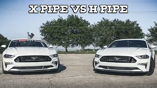 X Pipe Vs H Pipe Mustang 2018-2019