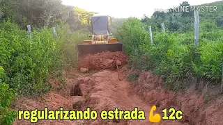 Cortando mais uma estrada lá carregadeira 12C 🚜😎