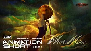 CGI 3D Animated Short Film "WIND MILLS" Inspiring Family Animation by Georges Méliès