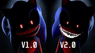 [SFM | Sonic.exe] Models comparison - V1.0 vs V2.0