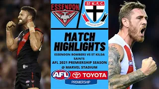 Essendon Bombers Vs St. Kilda Saints Highlights | Round 3 | 2021 AFL Premiership Season | AFL