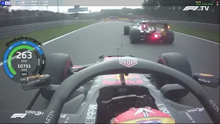 Alex Albon Going Wonderful Move Around The Outside Of Daniel Ricciardo