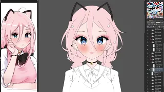 Vtuber model Art Timelapse (pt.1)