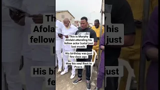 This is Murphy Afolabi attending his fellow actor burial last month | Short Feed #nollywood