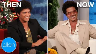 Then and Now: Bruno Mars’ First and Last Appearances on 'The Ellen Show'