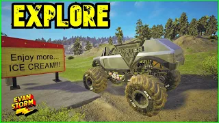 Monster Jam Steel Titans 2 Game: First Time Online Explore Bark Park & Dad Play Together