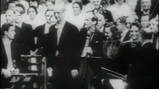 ヒトラー生誕記念前夜祭の第九　指揮フルトヴェングラー　（日本語翻訳付き）　映像：1942年4月19日、　演奏音声：同年3月22~24日ライブ
