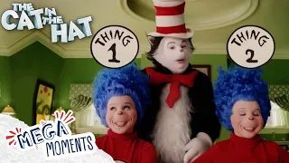 Meet Thing 1 & Thing 2🧍‍♂️🧍‍♂️ | Dr. Seuss' the Cat in the Hat | Movie Moments | Mega Moments