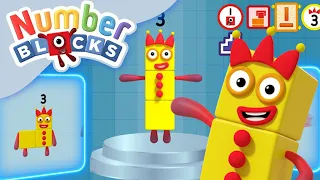 @Numberblocks | MI15 Fact File All About Numberblock Three | Learn to Count