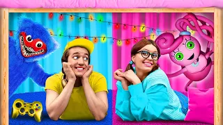 Gamer VS Nerd Secret Room | Sister VS Brother - Best Sibling Pranks Ever! Relatable by La La Life