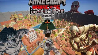 MÌNH SINH TỒN 100 NGÀY TRONG MINECRAFT ATTACK ON TITAN SIÊU KHÓ !