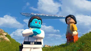 How Ezra reacts when meeting Thrawn in LEGO Star Wars