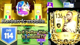 I played Korean fc mobile and it's better than fc mobile??