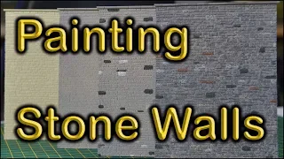 47. Painting Model Railway Stone Walls at Chadwick Model railway