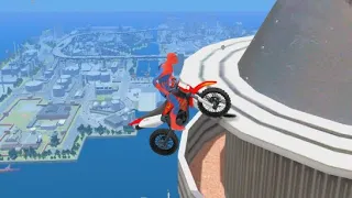 Brutal Motorcycle SpiderMan Ragdolls - GTA IV #1 (Euphoria Physics)