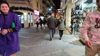 BENIDORM 🇪🇦 OLD TOWN NIGHT LIFE February 2023 Costa Blanca Spain Walking Tour 4K