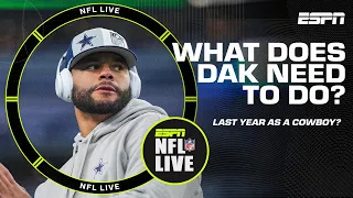 What does Dak Prescott NEED to PROVE entering his final contract year with Cowboys? 👀 | NFL Live