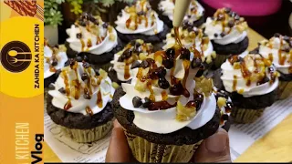 Small Batch Turtle Cupcakes Caramel walnut Delight Cupcakes By Zahida Ka Kitchen