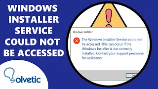 Windows Installer Service Could Not Be Accessed