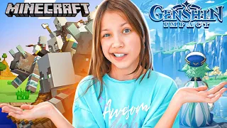 Minecraft ПРОТИВ Genshin Impact * Какая игра круче?