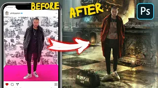 ПРОКАЧИВАЮ INSTAGRAM Philipp Plein в Photoshop!