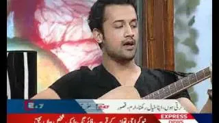 ATIF ASLAM SING SONG ON EXPRESS NEWS.flv