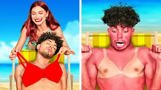 Boys VS Girls at the Beach - Best Pranks EVER | RICH VS BROKE - Relationship Struggles by La La Life