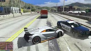 GTA 5 CRAZY GIRL FIVE STAR POLICE CHASE RAMPAGE ESCAPE!