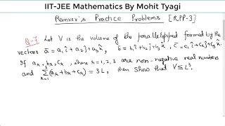 RPP-3(Rankers Practice Papers)-IIT JEE mains and advance 2018,2019 Maths