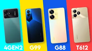 Snapdragon 4 Gen 2 Vs Helio G99 Vs Helio G88 Vs Uniscoc T612 | Antutu Score & Specification