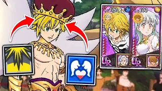 DEMON KING MELIODAS WITH *TWO* LIVES!? GOD MELI + QUEEN LIZ COMBO IN GRAND CROSS PVP! | SDSGC