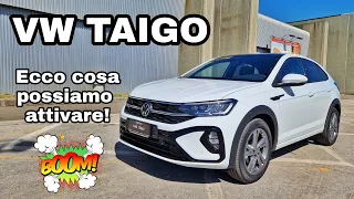 VW Taigo R-line 2022 1.0 TSI 110cv Attivazioni varie